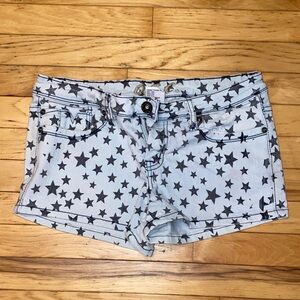 Star Print Women's Denim Shorts